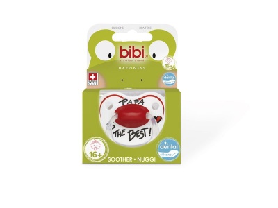 Photo of Bibi - 16m Silicone Soother - Papa Is The Best