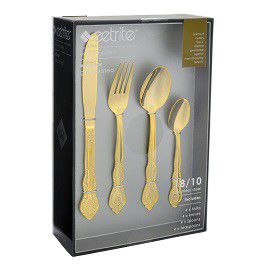 Photo of Eetrite - 16 Piece Cutlery Set - Windsor Gold