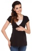 Absolute Maternity Jenna Feeding Top - Balck Photo