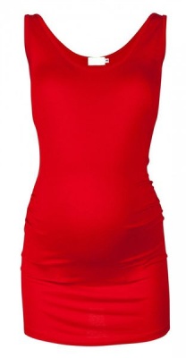 Photo of Absolute Maternity Ruched Tank Top - Red
