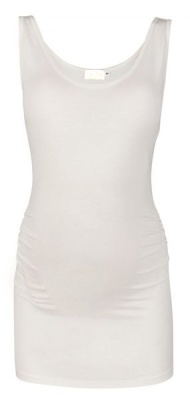 Photo of Absolute Maternity Ruched Tank Top - White