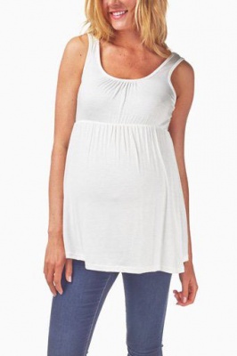 Photo of Absolute Maternity Styled Tank Top - White