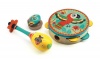 Djeco Set Of 3 Musical Instruments Tambourine Maracas Castanet Photo