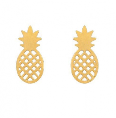 Photo of We Heart This Gold Pineapple Earrings