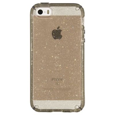 Photo of Speck Candyshell Clear with Glitter for iPhone iPhone 5/5S /5Se - Clear/Gold Glitter