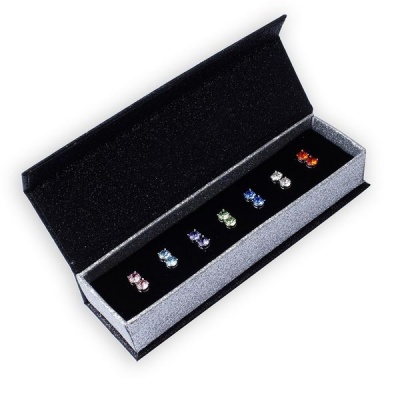 Photo of Swarovski Destiny 7 Pair Earring Set with Crystals
