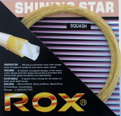 Photo of ROX Shining Star Squash Strings - Natural/Gold