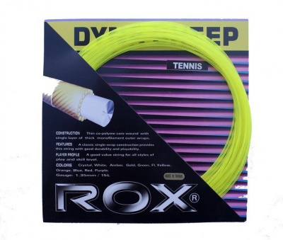 Photo of Rox Dyna Synthetic Tennis String - Neon Yellow