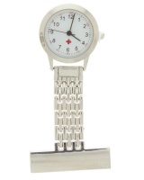 Digitime Womens Metal Nurse Analogue Watch Silver