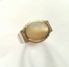 Miss Jewels- 925 Sterling Silver White Mother of Pearl Dress Ring Photo