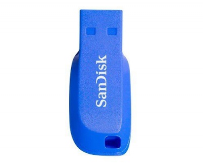 Photo of SanDisk Cruzer Blade 16GB USB Flash Drive - Electric Blue