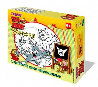Photo of Teddy Tom & Jerry Canvas Painting Kit