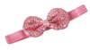 Rounded Sequins Bow Headband in Pink Photo