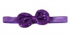 Rounded Sequins Bow Headband in Dark Purple Photo