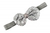 Rounded Sequins Bow Headband in Dark Grey Photo