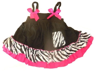 Photo of Princess top with Matching Bloomer - Zebra