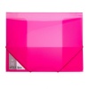 Meeco A4 Carry Folder with Elastic Closure - Pink Photo