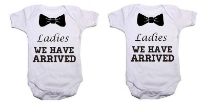 Photo of Noveltees ZA Boys Ladies We Have Arrived Twin Pack Baby Grows