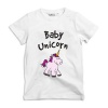 Noveltees ZA Unisex Baby Unicorn Kids T-Shirt - White Photo