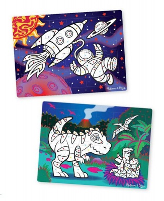Photo of Melissa Doug Melissa & Doug 3D Colouring Puzzles - Space Dinosaurs