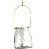 Pamper Hamper - Silver Glass Jar Candle Holder - White Photo