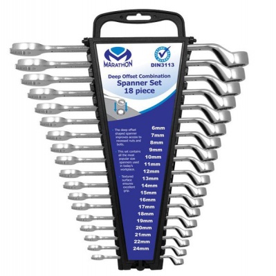 Photo of 18 pieces Spanner Set In Rack
