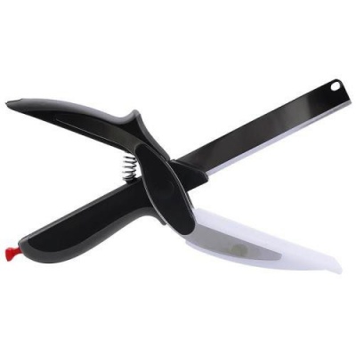 Clever Cutter 2 In 1 Knife Cutting Board Scissors
