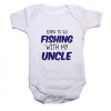 Noveltees ZA Boys Born To Go Fishing With My Uncle - White Photo