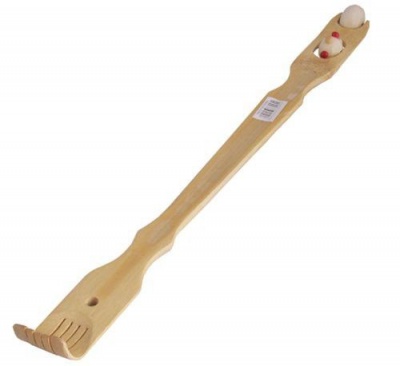 Photo of Bulk Pack 5 x Bamboo Back Scratcher With Massage Wheel