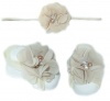 Thin Diamante Headband with Barefoot sandal - Tan Photo