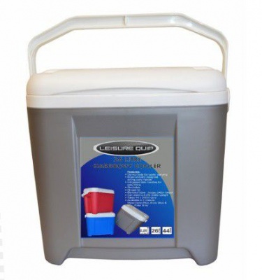 Photo of Leisure Quip Leisurequip - Hard Body Cooler Box - Classic Silver - 26 Litre