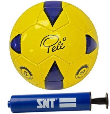 Photo of SNT Sports Pele Soccer Ball & Pump - Blue