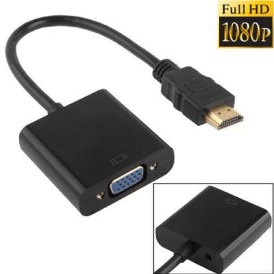 Photo of PowerUp Full HD1080P HDMI to VGA and Audio Output Cable - Black