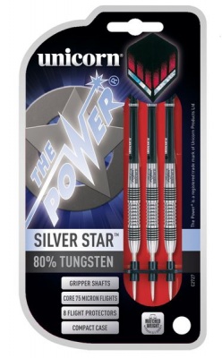 Unicorn Silver Star Tungsten Darts 21g