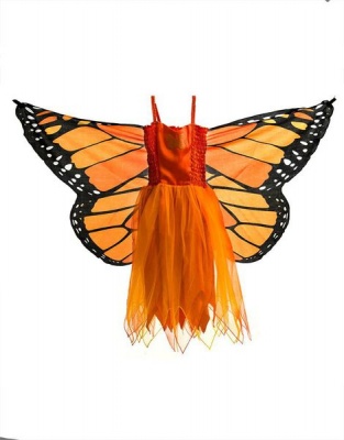 Photo of Dreamy Dress Ups Dress with Wing - Orange Monarch