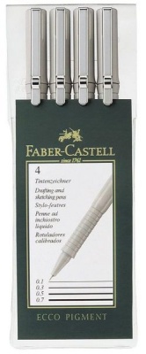 Photo of Faber Castell Faber-Castell Ecco Pigment 4 Drawing & Sketching Pens