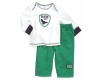 Guess Unisex Green Jeans & Top Set Photo