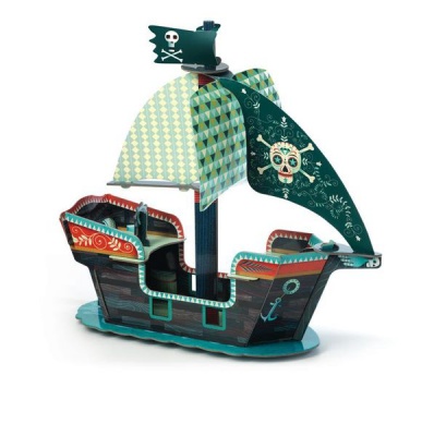 Photo of Djeco pop up Pirate Boat 3D