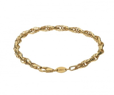 Photo of 9ct-925 Gold Fusion Ladies 5mm Twist Link Bracelet