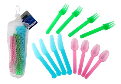 Photo of Leisure Quip Leisurequip Opp Cutlery Set 12 piecess 4x Blue / 4 X Pink / 4 X Green