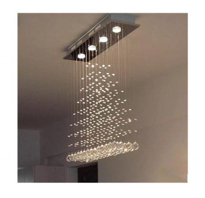 Photo of Modern Romantic Rectangle Crystal Chandelier