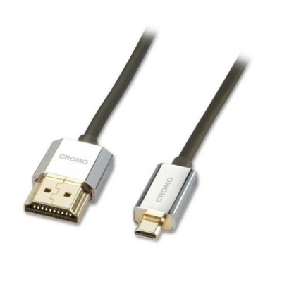 Photo of Lindy 1m Micro HDMI to HDMI Slim Cromo Cable