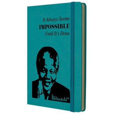 Photo of Eco Notebook Mandela Hard Cover A5 - Impossible - Turquoise