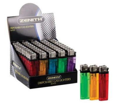 Bulk Pack 50 X Zenith Disposable Cigarette Lighter
