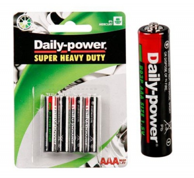Photo of Bulk Pack 15 X Daily-Power Super Heavy Duty Battery - Size AAA Pack of 4