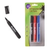 Bulk Pack 10 X Permanent Marker Set - 3 Piece Set Red/Black/Blue Photo