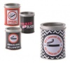 Bulk Pack 10 X Ashtray Tin Tub 10x7.5cm Assorted Designs Photo