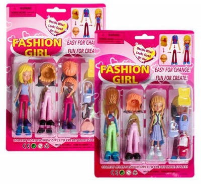 Photo of Bulk Pack 5 X Fashion Girl Doll and Accessories Assorted With Interchangeable Hair Etc.