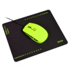 Port Designs Connect Wired Mouse and Mouse Pad - Lime/Green Photo