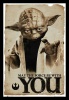 Star Wars - Yoda May The Force Be Poster With Black Frame Photo